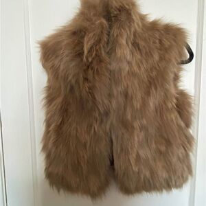 Plein Sud Brown Fur Vest